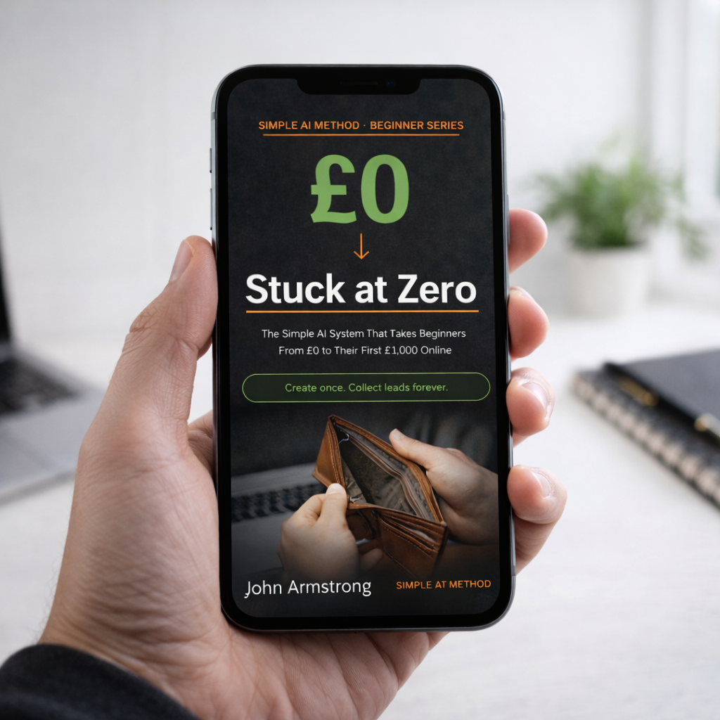 Stuck at Zero - The Simple AI System That Takes Beginners From £0 to Their First £1,000 Online