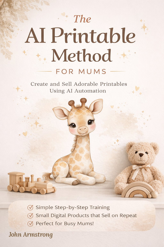 The AI Printable Method for Mums - Learn How to Create Printable Products Using AI